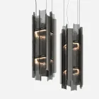 Velis - Lustre moderno de vidro fundido com design elegante, fabricado na Itália. Viadurini