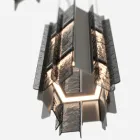 Velis - Lustre moderno de vidro fundido com design elegante, fabricado na Itália. Viadurini