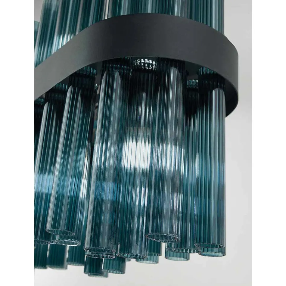 Candelabro de vidro soprado de luxo artesanal italiano moderno - Maesta Viadurini