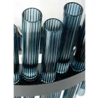 Moderno lustre de metal e vidro soprado artesanato italiano - Maesta Viadurini