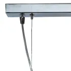 Lustre de quatro luzes em barra linear de vidro soprado, fabricado na Itália - Soffio Viadurini