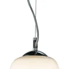 Lustre de quatro luzes em barra linear de vidro soprado, fabricado na Itália - Soffio Viadurini