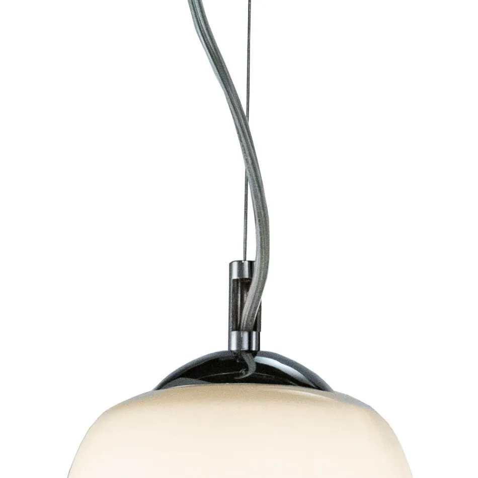 Lustre de quatro luzes em barra linear de vidro soprado, fabricado na Itália - Soffio Viadurini