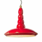 lustre retro crafted cerâmico suspensão Ferroluce Viadurini