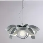 Lustre de metal branco em estilo shabby chic para uma decoração de bom gosto – Sea Viadurini