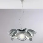 Lustre de metal branco em estilo shabby chic para uma decoração de bom gosto – Sea Viadurini