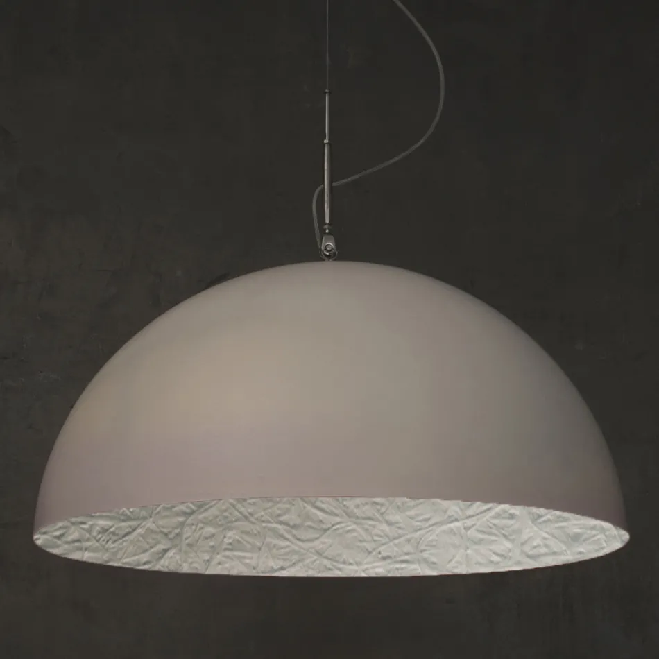 Lustre Suspenso em Laprene e Nebulite - Mezza Luna por In-es.artdesign Viadurini