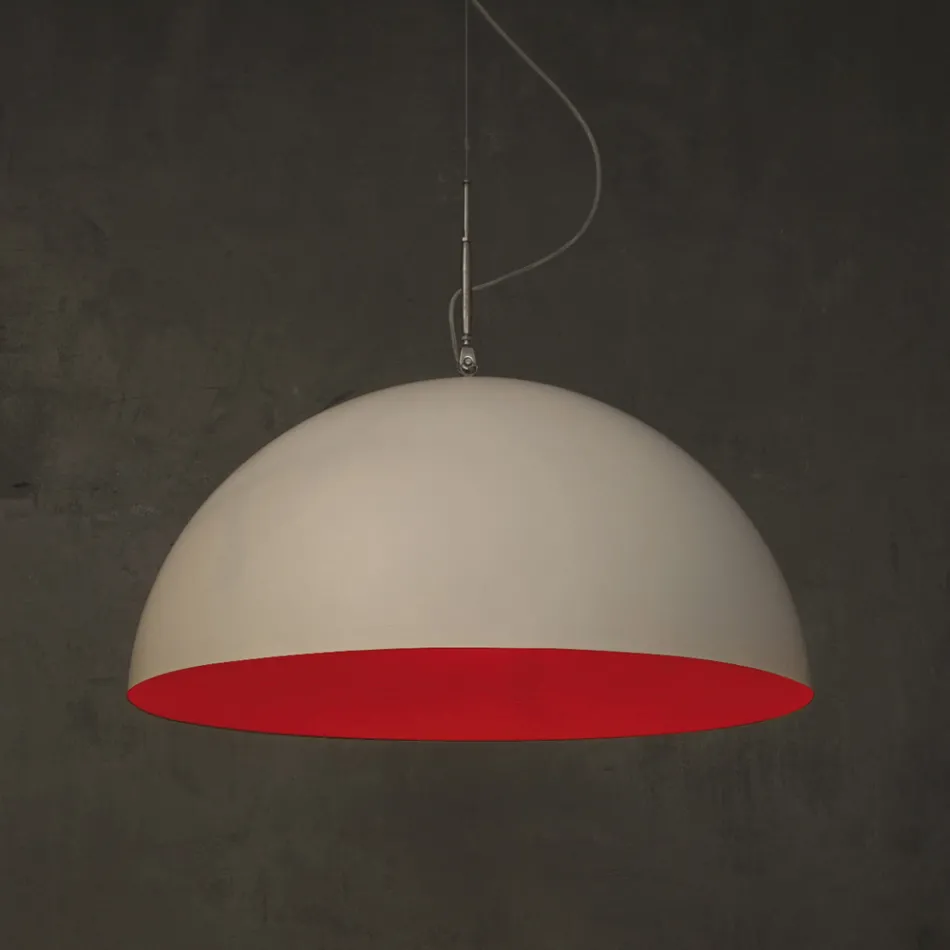Lustre Suspenso em Laprene e Nebulite - Mezza Luna por In-es.artdesign Viadurini