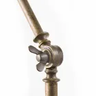 Lustre de estilo industrial em ferro e latão Reporter Il Fanale Viadurini