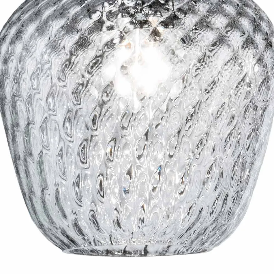 Lustre linear de três luzes em vidro veneziano, fabricado na Itália - Elisia Viadurini