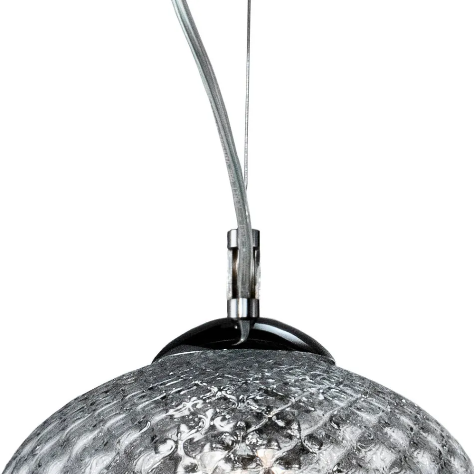 Lustre linear de três luzes em vidro veneziano, fabricado na Itália - Elisia Viadurini