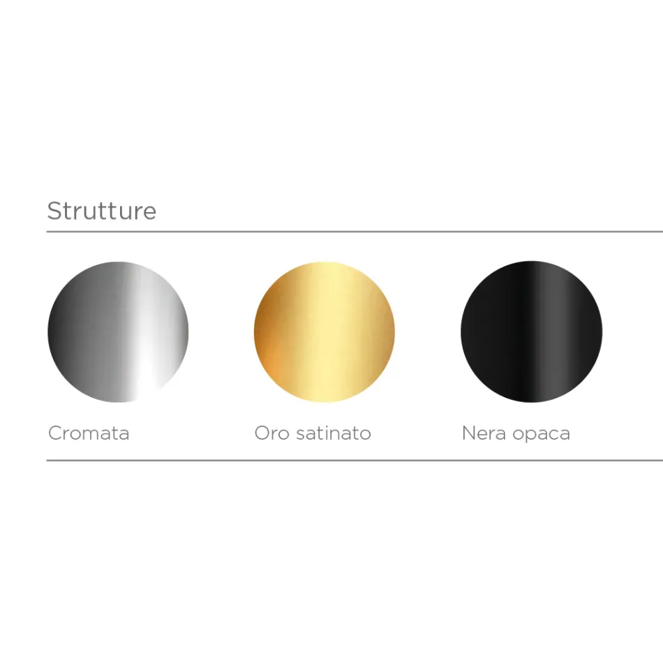 Lumira - Lustre vertical de três luzes em vidro revestido, fabricado na Itália. Viadurini
