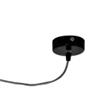 Lumira - Lustre vertical de três luzes em vidro revestido, fabricado na Itália. Viadurini