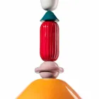 Lustre de cerâmica verde ou amarelo vintage, fabricado na Itália - Ferroluce Lariat Viadurini