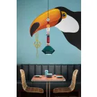 Lustre de cerâmica verde ou amarelo vintage, fabricado na Itália - Ferroluce Lariat Viadurini