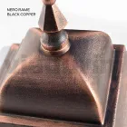 Lanterna externa em alumínio e vidro jateado Made in Italy - Alchemist Viadurini