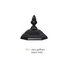 Poste de luz 3 luzes estilo vintage em alumínio fabricado na Itália - Leona Viadurini