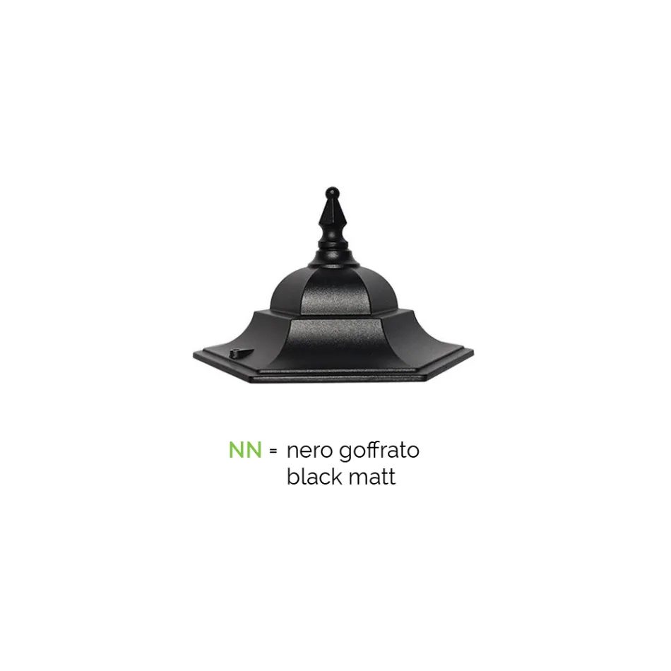 Poste 2 Luzes em Alumínio e Vidro Made in Italy Vintage - Janira Viadurini