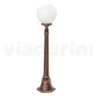 Candeeiro de rua com 110 cm de altura em acrílico preto e alumínio fabricado na Itália - Trovanero Viadurini