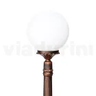 Candeeiro de rua de 145 cm de altura em acrílico preto e alumínio fabricado na Itália - Trovanero Viadurini