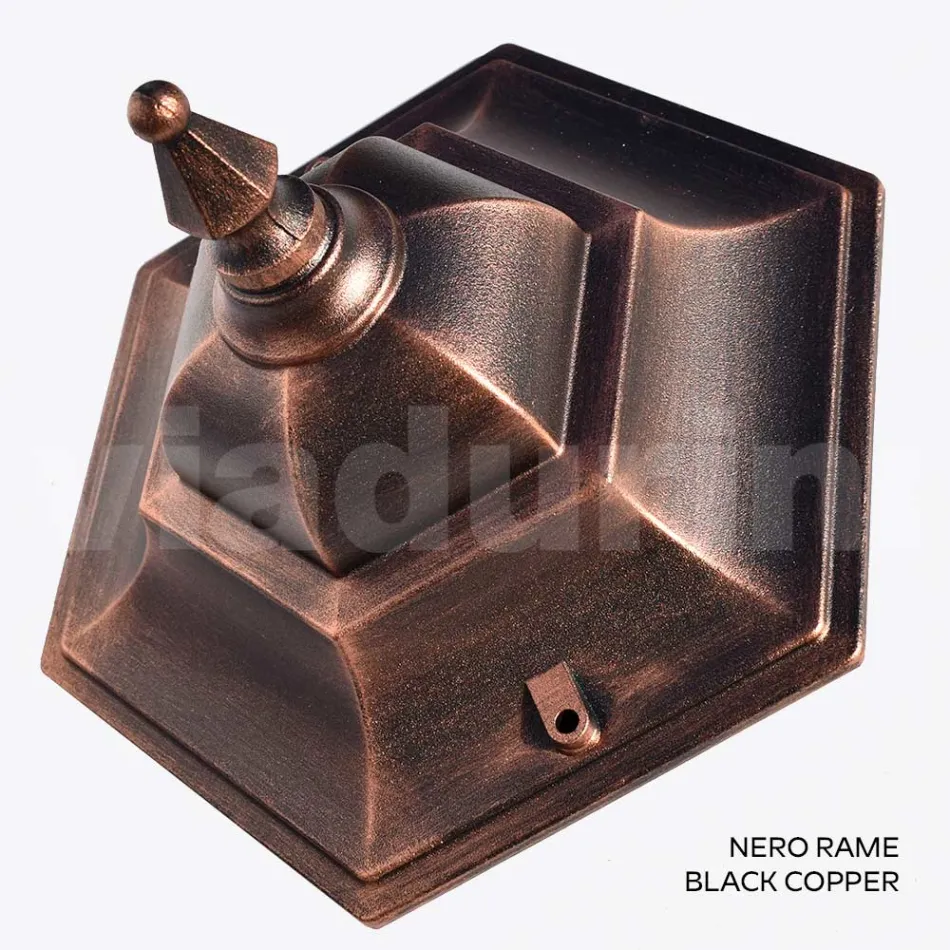 Candeeiro de jardim com 179 cm de altura em vidro e 5 acabamentos em alumínio - Pinako Viadurini