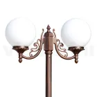 Candeeiro de rua com 200 cm de altura em acrílico preto e alumínio fabricado na Itália - Trovanero Viadurini