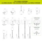 Candeeiro de rua com 208 cm de altura em Acrílico e Alumínio Antracite Fabricado em Itália - Trovaantracite Viadurini