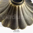 Candeeiro de rua com 242 cm de altura em acrílico preto e alumínio fabricado na Itália - Trovanero Viadurini