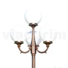 Candeeiro de rua de 270 cm de altura em acrílico preto e alumínio Made in Italy - Trovanero Viadurini