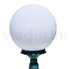 Candeeiro de rua de 47 cm de altura em acrílico preto e alumínio fabricado na Itália - Trovanero Viadurini