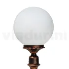 Candeeiro de rua com 69 cm de altura em acrílico preto e alumínio fabricado na Itália - Trovanero Viadurini