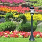 Lâmpada externa baixa em alumínio antracite fabricado na Itália - Impero Viadurini