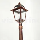 Luminária baixa para exterior em alumínio produzida na Itália, Kristel Viadurini