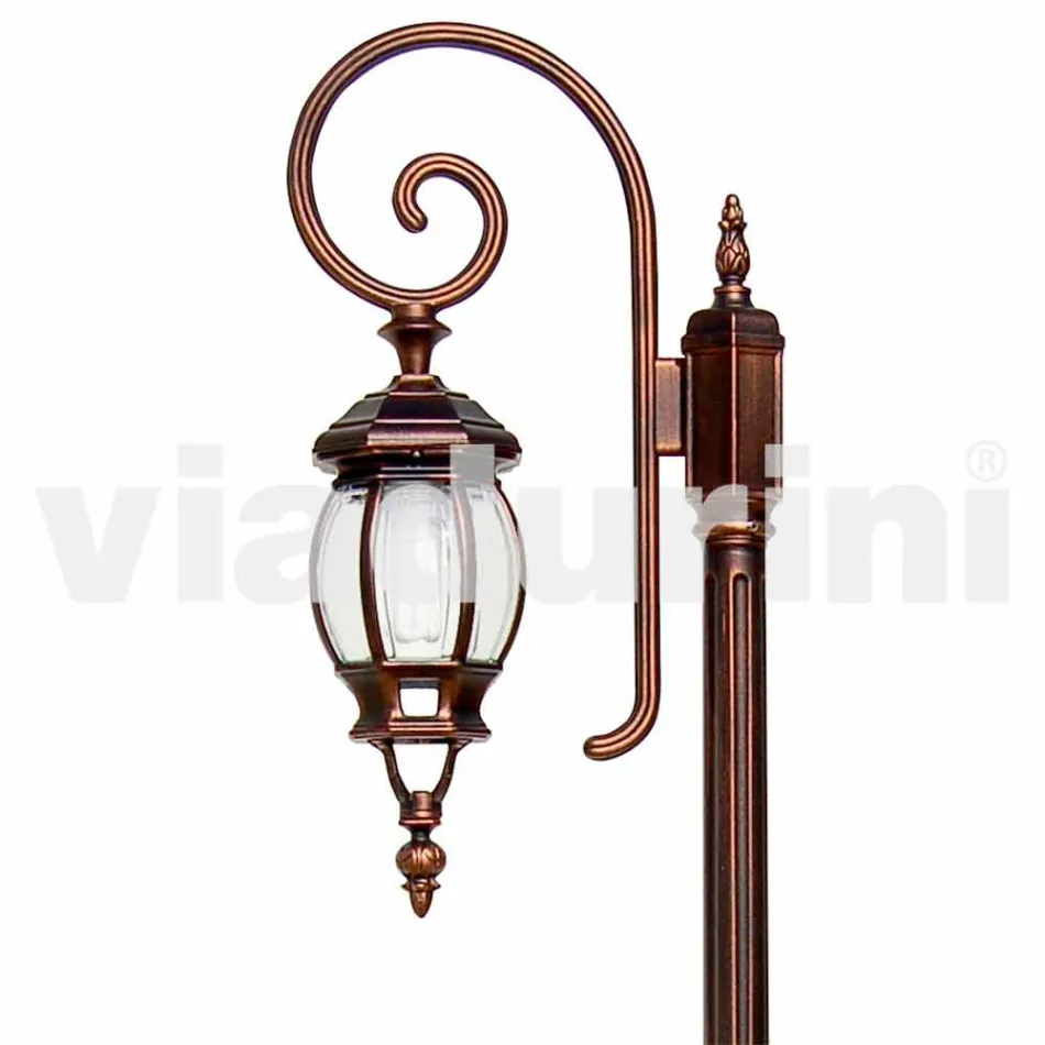 Anika clássico jardim de alumínio lâmpada feita na Itália Viadurini