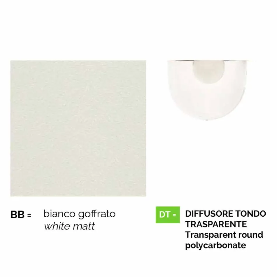 Lâmpada ao ar livre com três luzes em alumínio branco feito Itália, Anusca Viadurini