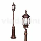 Lâmpada ao ar livre com uma luz de alumínio feita na Itália, Anika Viadurini