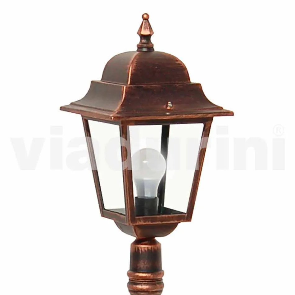 Luminária de exterior de alumínio baixa feita na Itália, Aquilina Viadurini