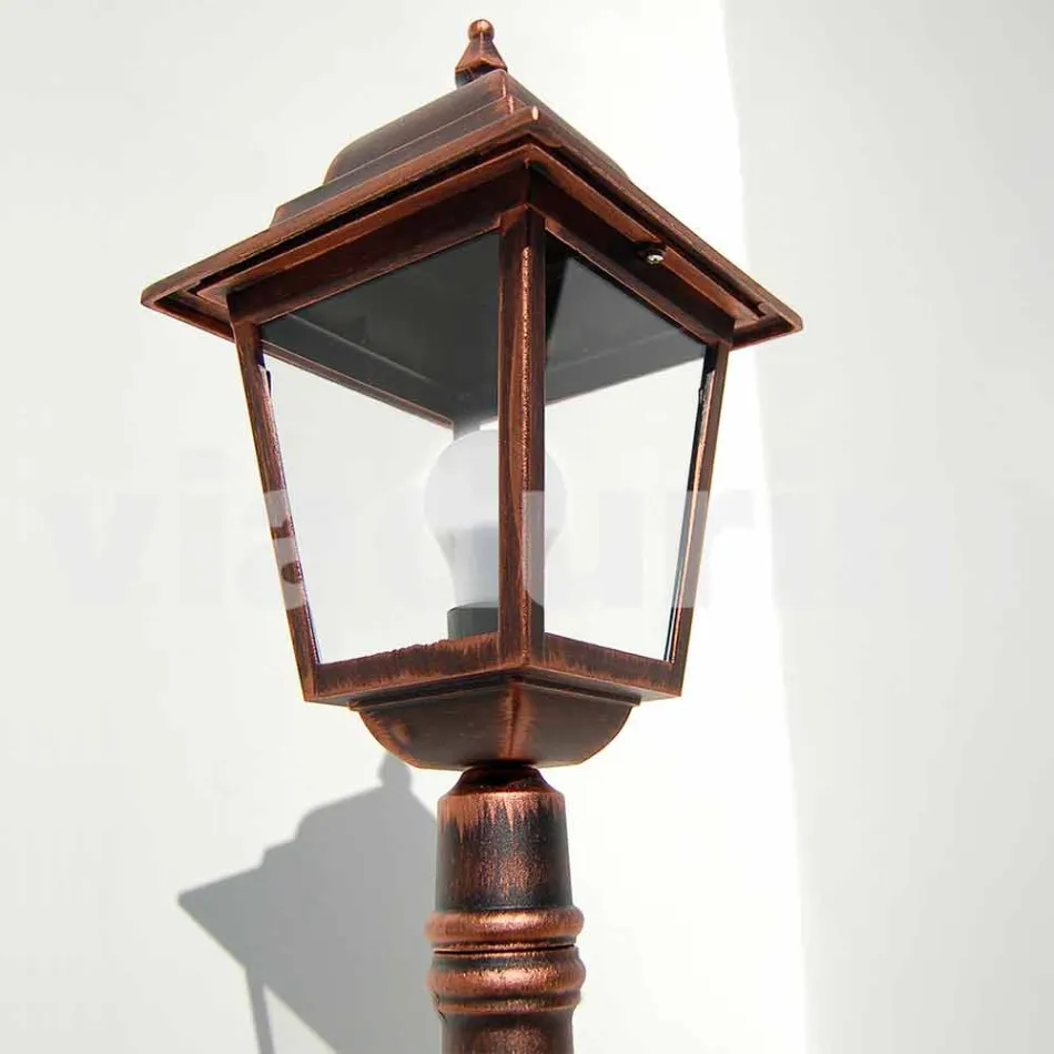 Luminária de exterior de alumínio baixa feita na Itália, Aquilina Viadurini