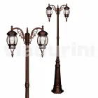 Poste de luz exterior clássico em alumínio fundido fabricado em Itália, Anika Viadurini