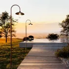 Candeeiro de exterior com moldura de latão fabricado na Itália - Caracol Viadurini