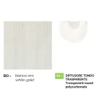 Candeeiro de jardim em alumínio branco com 1 luz produzido em Itália, Anusca Viadurini