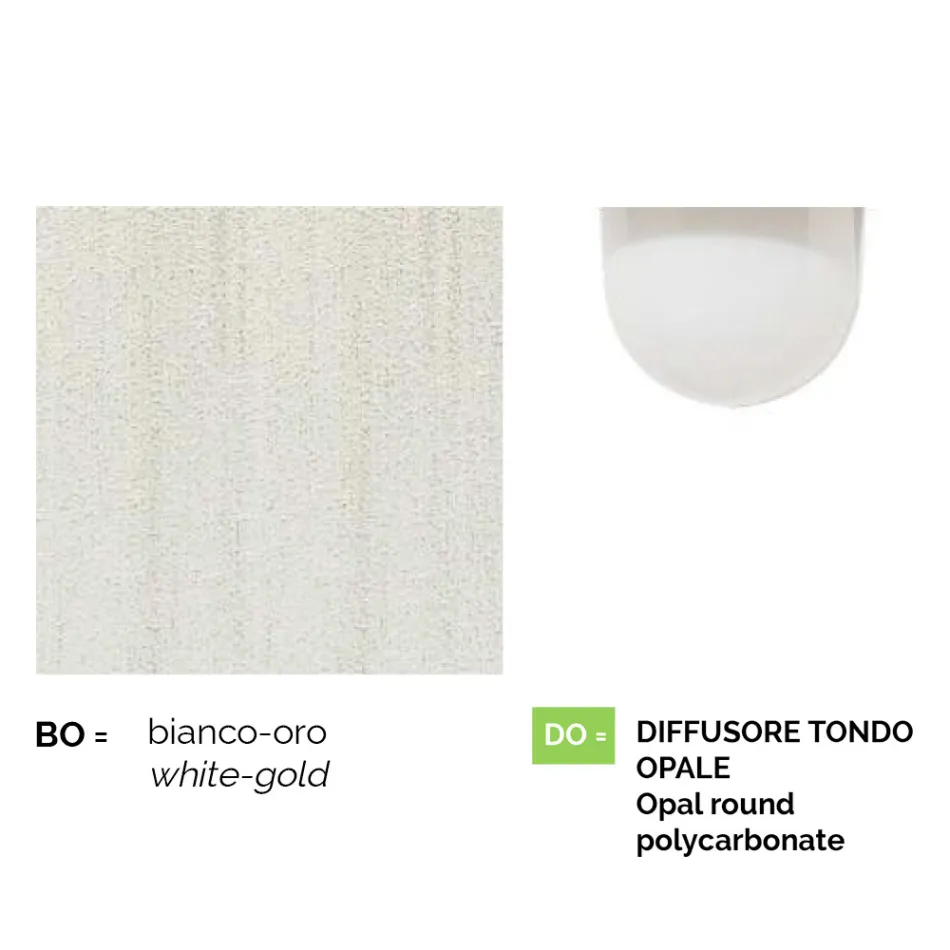 Candeeiro de jardim em alumínio branco com 1 luz produzido em Itália, Anusca Viadurini