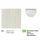 Lâmpada de jardim em alumínio fundido branco feito Itália, Anusca Viadurini