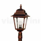 Candeeiro de jardim em alumínio fundido feito na Itália, Aquilina Viadurini