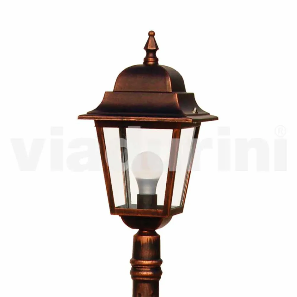 Candeeiro de jardim em alumínio fundido feito na Itália, Aquilina Viadurini