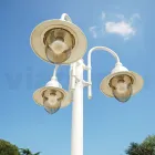Candeeiro de Jardim com 3 Luzes em Alumínio Made in Italy - Cassandra Viadurini