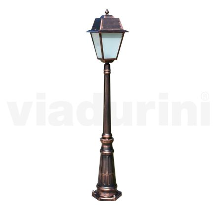 Lâmpada de jardim estilo vintage em alumínio e vidro fabricado na Itália - Doroty Viadurini