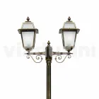 Lâmpada ao ar livre com duas luzes em alumínio feitas na Itália, Kristel Viadurini