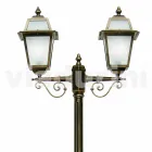 Lâmpada ao ar livre com duas luzes em alumínio feitas na Itália, Kristel Viadurini