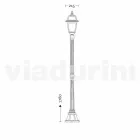 Poste de luz para o exterior clássico feito na Itália, Kristel Viadurini